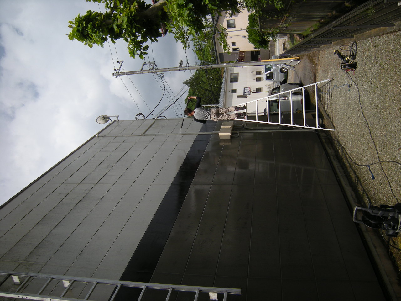名古屋市東区 高圧洗浄 外壁 高圧洗浄機 コンクリ レンガ ブロック 車庫 玄関 門柱